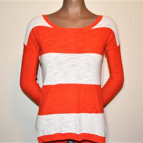 Express Long Sleeve Striped Sweater Sz X-Small - Picture 1 of 3